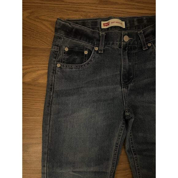 Levi's 505 Jeans Boys 10 Husky 30x26 Medium Wash Regular Fit Straight Leg - Picture 3 of 9